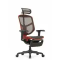 Кресло FALTO ENJOY ULTRA GAMING U9 Ottoman ( с подножкой Red-Black Mixed каркас/сетка Black Mesh)