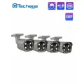 5MP POE Наружная IP-камера Techage Обнаружение человека двухсторонняя аудио-видеонаблюдение AI IP-камера