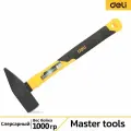 Слесарный молоток Deli DL442010 1000 гр (квадратный боек, фибергласовая рукоять) 130312