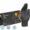 Перчатки одноразовые нитрил GOGRIP BLACK цв. черный (25пар/уп) р. XL, ПС