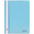 Скоросшиватель пластиковый BRAUBERG Pastel А4, 130/180 мкм, аквамарин, 270455, 75шт в компл.