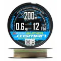 Шнур YGK X-Braid Super Jigman X4 200 м, Multicolor #2.0, 0.235 мм, 30 lb, 13.5 кг.