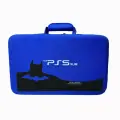 Кейс для Playstation 5 Slim и Playstation Portal, сумка для PS5 Slim, PS Portal и аксессуаров, Batman, синий