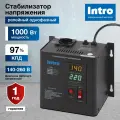 Стабилизатор напряжения 220в Intro Н-1000 однофазный релейный настенный для газового котла 1000ВА, 140-260В