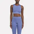Топ спортивный Reebok Lux Contour Crop, размер M, фиолетовый
