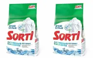 Sorti Стиральный порошок Автомат, Активный кислород, 1,5 кг, 2 упаковки
