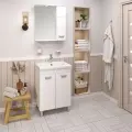 Тумба Emmy Монтана 60 напольная, белая, без умывальника Como 60