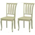 Комплект стульев для кухни Аврора Кабриоль жёсткий Слоновая кость/тон 10, 2шт
