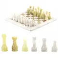 Настольные шахматы Стандарт доска 30х30 см камень оникс мрамор 121662
