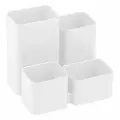 5 шт. Настольная подставка СТАММ Юниор, пластиковая, белая