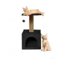 Когтеточка с домиком и лежаком «Лайт», 35х35х62 см