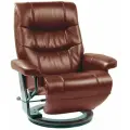 Кресло реклайнер механическое FALTO «Relax Valencia» коричневое, натуральная кожа