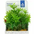 Аквариумное растение Prime Композиция, пластик, зеленое, 15 см