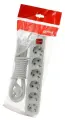 Удлинитель Makel MGP234, 6 розеток, заземление, 5м, 16A, IP20