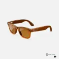 Ray-Ban Met* - Wayfarer - коричневые поляризованные линзы, оправа глянцевая карамель