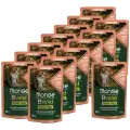 Monge Cat BWild GRAIN FREE паучи из лосося с креветками и овощами для стерилизованных кошек 85г х 14 шт.