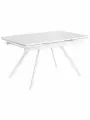 Стол обеденный рендал EGGER: Белый, Царговый пояс: Белый
