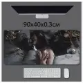 Коврик для мыши 90x40x0.3см, Большой размер, водонепроницаемый, противоскользящий