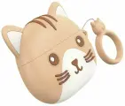 Гарнитура Bluetooth Hoco EW46 TWS Cute Cat, чехол-кот, Сaramel cat