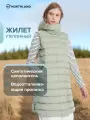 Жилет Northland Women's long travel fake down vest, размер 44, светло-серый