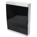 Бокс белый на 54 модуля с клеммником черная прозрачная дверь IP41 Текфор BNK40-54-1