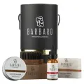 Мужской набор для роста бороды Barbaro, с маслом переца чили в подарочной тубе 4в1