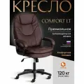 Кресло руководителя Tetchair COMFORT LT (22) кож/зам, коричневый, 36-36