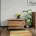 Комод для одежды и вещей дуб Вотан с 2 ящиками domokomod 66*50*41