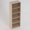 Стеллаж ШО-13 дуб молочный (ШхГхВ) (500х440х1900)мм, 5 полок, 5 ниш, Колизей мебель