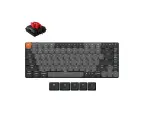 Беспроводная клавиатура QMK Keychron K3 QMK V3(русская раскладка), White LED подсветка, Keychron Milk POM Red Switch