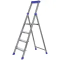 Стремянка металлическая складная 4 ступени «СКА4», высота 84 см, нагрузка 150 кг, противоскольжение