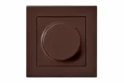 LIREGUS Светорегулятор Поворотный Нажимной (600 Вт) Коричневый LIREGUS EPSILON