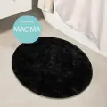 Мягкий коврик Magma для ванной комнаты 70х70 см, цвет черный