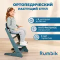 Детский растущий стул для кормления и учебы Rumbik Kit, морская волна / растущий стульчик для школьника