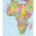 Политико-административная карта Африки, 120 х 150 см GlobusOff