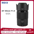MEKE Meike AF 50mm f1.8 объектив для Sony ZV-E10 A7C2 A6500 Nikon Z50 Z30 Leica LUMIX, L-крепление