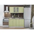 Кухонный гарнитур, кухня, готовый комплект Хозяюшка 1.5 Фисташка