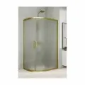 Душевой уголок GuteWetter GWMPKB018RB 110x90x200 см, цвет фурнитуры бронзовый, цвет стекла матовый, стекло закаленное 6 мм, открывание двери левое/правое 4698032688639
