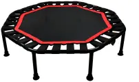 Батут для фитнеса/для джампинга 120см цвет: красный, без ручки, складной.