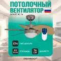 Люстра вентилятор DREAMFAN Smart RC 76 90200DFN, 1 плафон, Е14, диаметр 76 см
