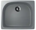 Мойка кухонная Ulgran U-408 -309 прямоугольная, 51x59, серая, матовая, российская