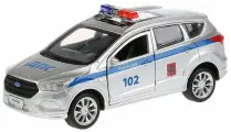 Технопарк Машина металл Ford Kuga Полиция 12см 265820, 2 штуки
