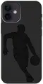 Силиконовый чехол на Apple iPhone 12 Mini / Эпл Айфон 12 мини с рисунком Basketball Soft Touch черный