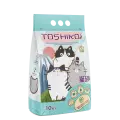 Наполнитель для кошачьего туалета комкующийся бентонитовый Toshiko Сосновый бор 10 кг