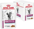 Влажный корм Royal Canin RENAL WITH FISH для кошек, при почечной недостаточности, со вкусом рыбы, 85 г. х 12 шт.