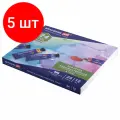 Комплект 5 шт, Акварель художественная в тубах набор 24 цвета по 12 мл, BRAUBERG ART CLASSIC, 191765