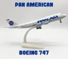 Модель самолета металлическая 20 см с шасси Pan American