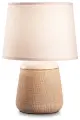 Лампа настольная ideal lux Kali-2 TL1 макс.1х40Вт IP20 Е14 230В Белый Керамика/ПВХ/Ткань Выключатель Без лампы 245331.
