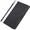 Чехол книжка для Realme 10 Pro / Реалми 10 Про luxury (Черная со шнурком)