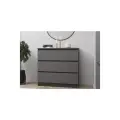 Комод для одежды Мори, 3 ящика, в спальню для хранения белья и вещей, серый